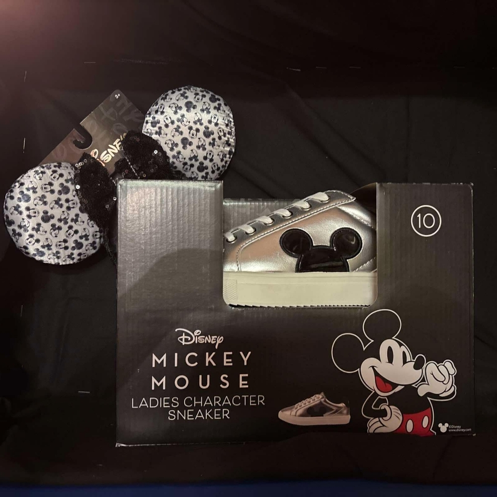 Mickey Shoes SIZE 10 with Mickey Ears